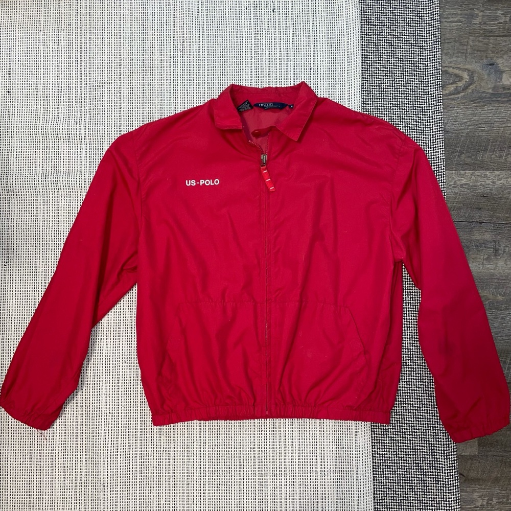 1992 US-POLO RALPH LAUREN VINTAGE WINDBREAKER STADIUM ERA